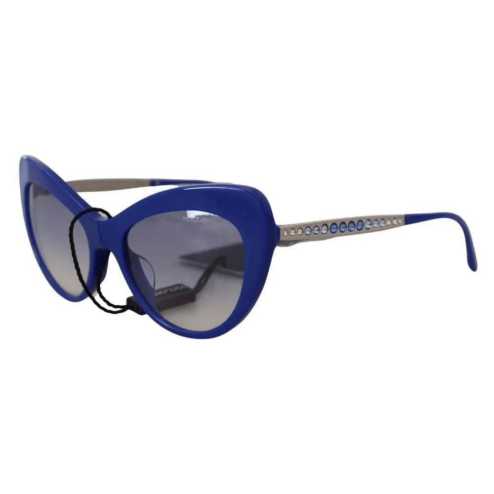Dolce & Gabbana Blue Acetate Full Rim Cat Eye DG4307 Sunglasses - Picture 2 of 9